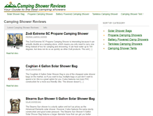 Tablet Screenshot of campingshowerreviews.com